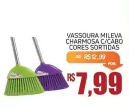 Economart Atacadista Vassoura mileva charmosa c/cabo cores sortidas oferta