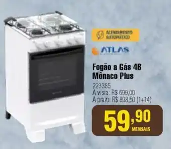 Berlanda Fogão a Gás 4B Mônaco Plus oferta
