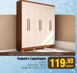 Berlanda Roupeiro copenhagen oferta