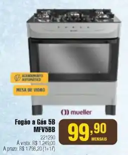 Berlanda Fogão a Gás 5B MFV5BB oferta