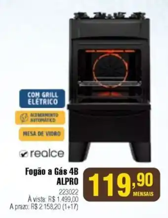 Berlanda Fogão a Gás 4B ALPRO oferta