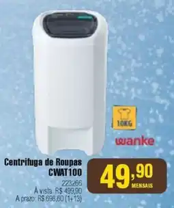 Berlanda Centrifuga de Roupas CWAT100 oferta