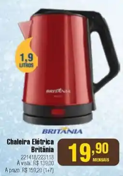 Berlanda Chaleira Elétrica Britânia oferta
