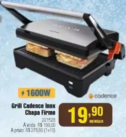 Berlanda Grill Cadence Inox Chapa Firme oferta