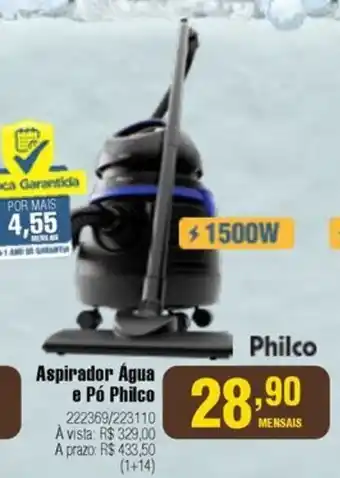 Berlanda Aspirador Água e Pó Philco oferta