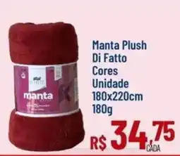 Max Atacadista Manta plush di fatto oferta