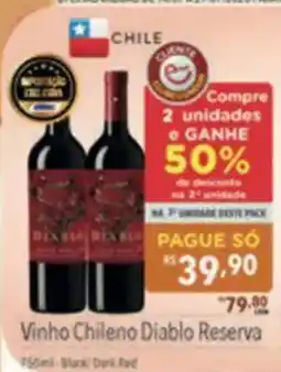 Supermercados Condor Vinho Chileno Diablo Reserva oferta