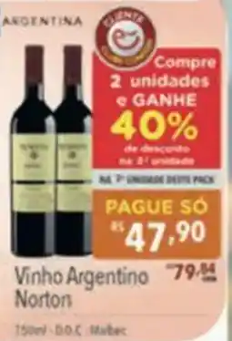 Supermercados Condor Vinho Argentino Norton oferta