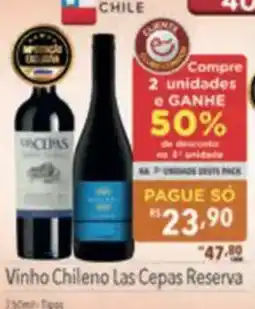 Supermercados Condor Vinho Chileno Las Cepas Reserva oferta