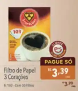 Supermercados Condor Filtro de Papel 3 Corações oferta
