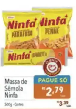 Supermercados Condor Massa de Sêmola Ninfa oferta
