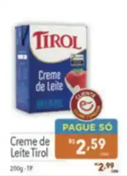 Supermercados Condor Creme de Leite Tirol oferta