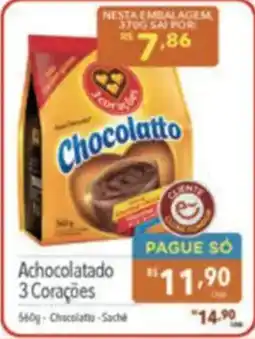 Supermercados Condor Achocolatado 3 Corações oferta