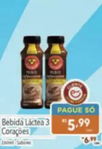 Supermercados Condor Bebida Láctea 3 Corações oferta