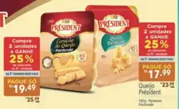 Supermercados Condor Queijo President oferta