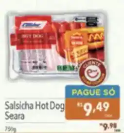 Supermercados Condor Salsicha Hot Dog Seara oferta