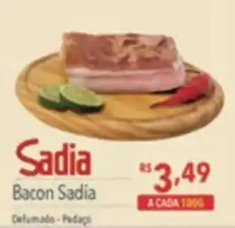 Supermercados Condor Bacon Sadia oferta