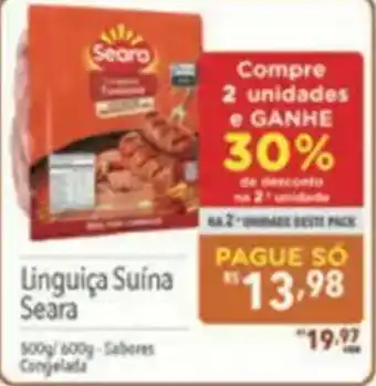 Supermercados Condor Linguiça Suína Seara oferta