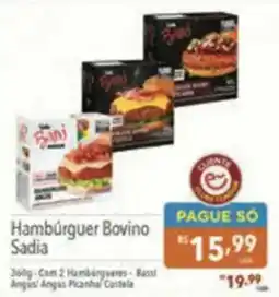 Supermercados Condor Hambúrguer Bovino Sadia oferta