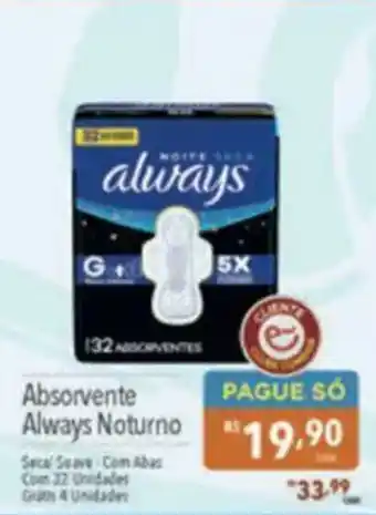Supermercados Condor Absorvente Always Noturno oferta