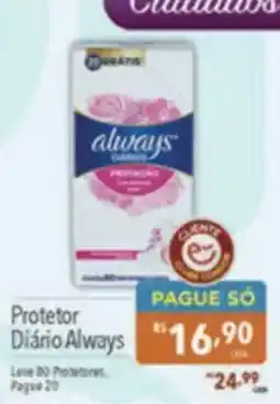 Supermercados Condor Protetor Diário Always oferta