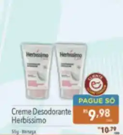 Supermercados Condor Creme Desodorante Herbissimo oferta