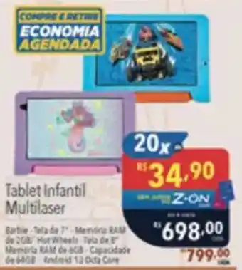 Supermercados Condor Tablet Infantil Multilaser oferta
