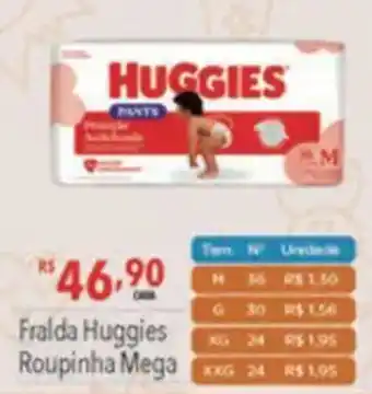 Supermercados Condor Fralda Huggies Roupinha Mega oferta