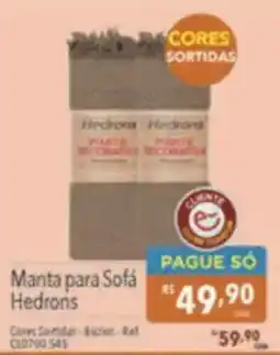 Supermercados Condor Manta para Sofá Hedrons oferta