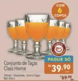 Supermercados Condor Conjunto de Taças Class Home oferta
