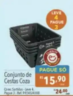 Supermercados Condor Conjunto de Cestas Coza oferta