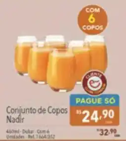 Supermercados Condor Conjunto de Copos Nadir oferta