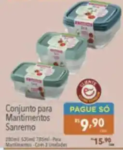 Supermercados Condor Conjunto para Mantimentos Sanremo oferta