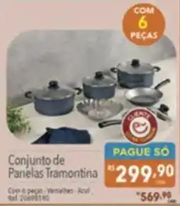 Supermercados Condor Conjunto de Panelas Tramontina oferta