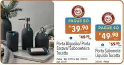 Supermercados Condor Porta Algodão/ Porta Escova/ Saboneteira Tocatta oferta