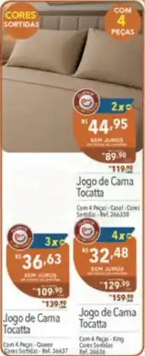 Supermercados Condor Jogo de Cama Tocatta oferta