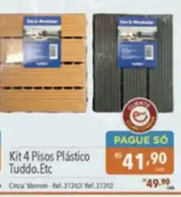 Supermercados Condor Kit 4 Pisos Plástico Tuddo.Etc oferta