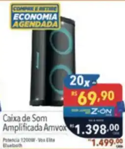 Supermercados Condor Caixa de Som Amplificada Amvox oferta