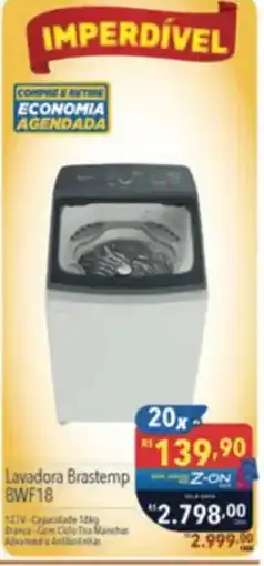 Supermercados Condor Lavadora Brastemp 8WF18 oferta