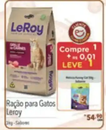 Supermercados Condor Ração para Gatos Leroy oferta