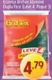 Supermercados Guanabara esponja brilhex abrasiva dupla face oferta