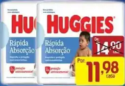 Supermercados Guanabara huggies rápida absorção oferta