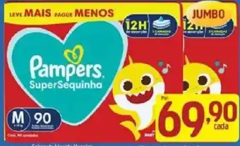 Supermercados Guanabara Pampers supersequinha oferta