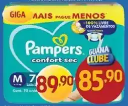 Supermercados Guanabara Pampers confort sec oferta