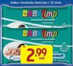 Supermercados Guanabara Tealhas umedecidas baby limp oferta