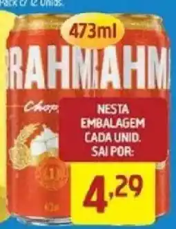Supermercados Guanabara Brahma chop oferta