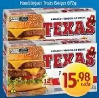 Supermercados Guanabara Hambúrguer texas burger oferta