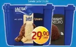 Supermercados Guanabara Sorvete Lacta 1,5 Litro oferta