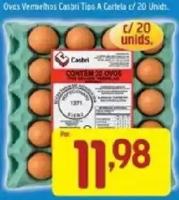 Supermercados Guanabara Ovos vermelhos casbri tipo a cartela oferta