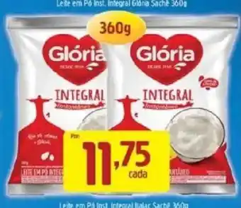 Supermercados Guanabara Leite em pó inst. integral glória sachê oferta